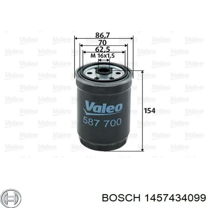 1457434099 Bosch Фильтр топлива