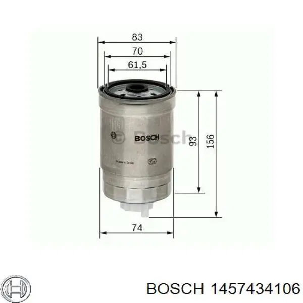 Фильтр топливный Bosch 1457434106