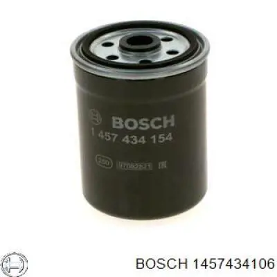 Фільтр паливний 1457434106 Bosch