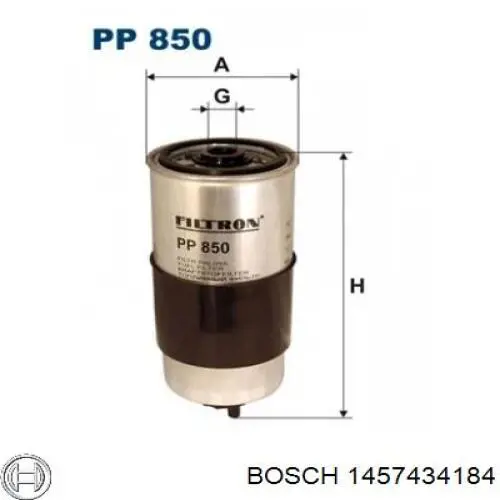 Фільтр паливний 1457434184 Bosch