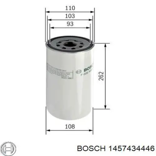 Фильтр тонкой очистки топлива Bosch 1457434446 цена, от 15.19 USD