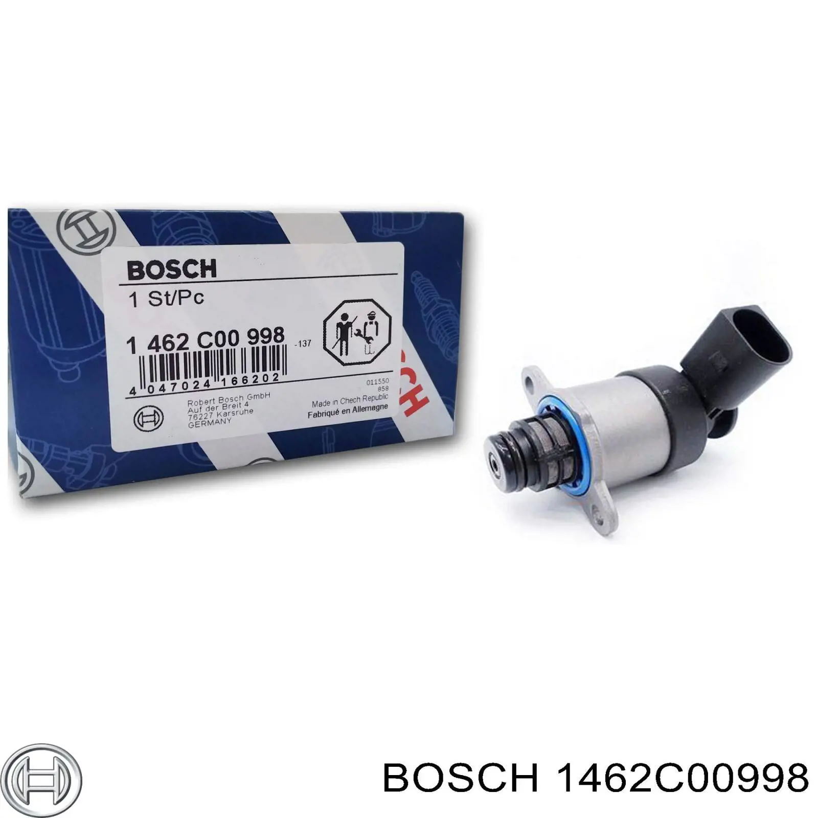 1462C00998 Bosch válvula de regulação de pressão (válvula de redução da bomba de combustível de pressão alta Common-Rail-System)