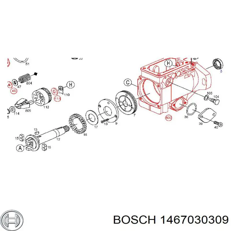 Топливный насос механический Bosch 1467030309