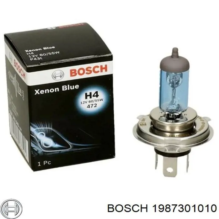 Галогенная автолампа Bosch H4 P43t 12V 1987301010
