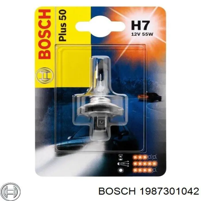 Bombilla halógena 1987301042 Bosch
