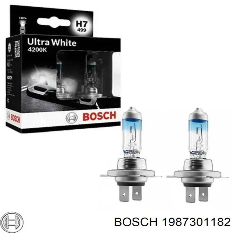 1987301182 Bosch Лампочка дальнего света