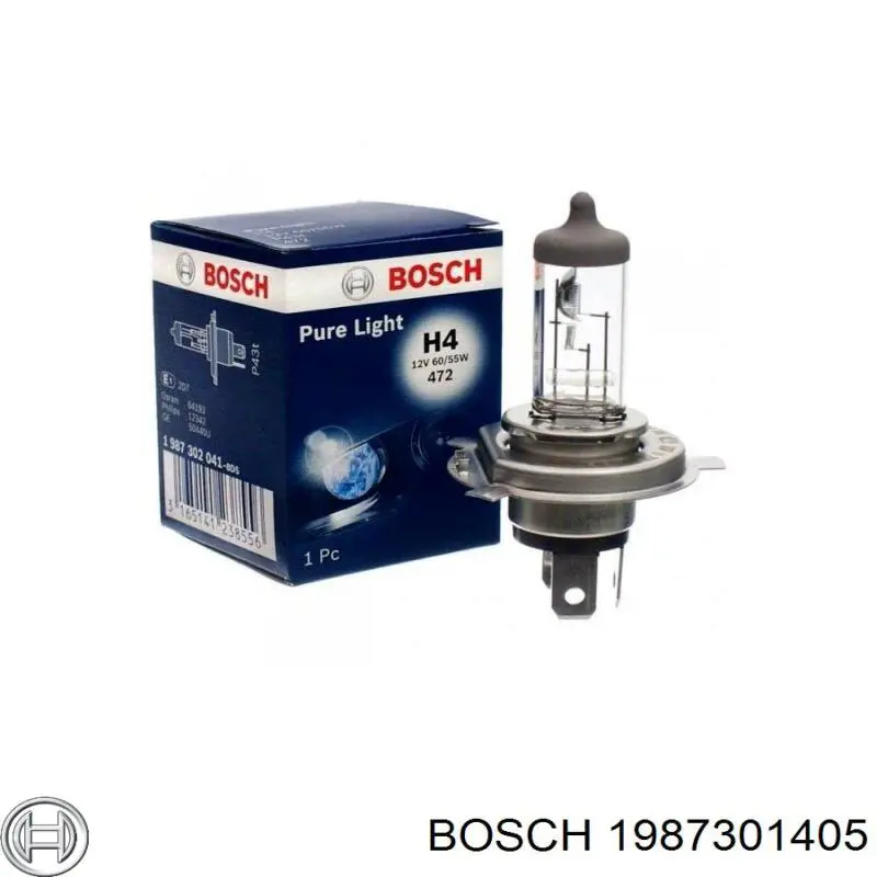 1987301405 Bosch Лампочка дальнего света