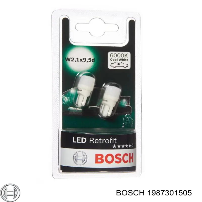 1987301505 Bosch лампочка плафона освещения салона/кабины