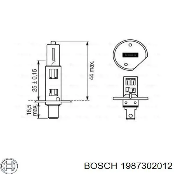 Купить 1987302012 Bosch Лампочка галогенная