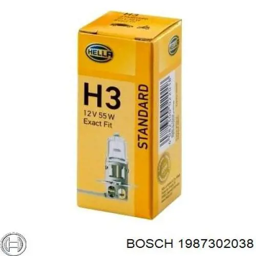 1987302038 Bosch Лампочка дальнего света
