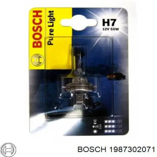 1987302071 Bosch Лампочка дальнего света