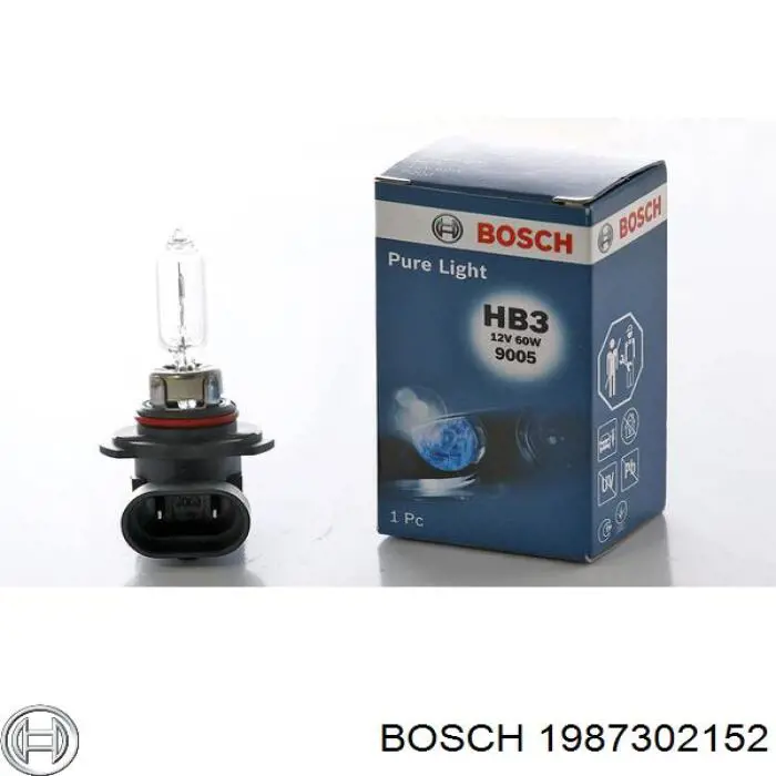 Bombilla halógena 1987302152 Bosch