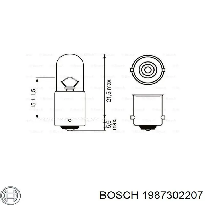 1987302207 Bosch Лампа