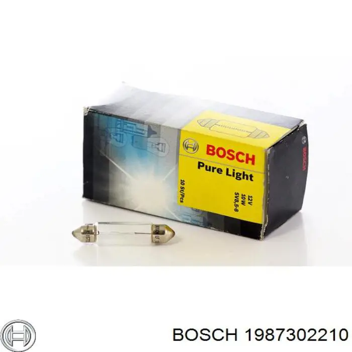1 987 302 210 Bosch лампочка плафона освещения салона/кабины