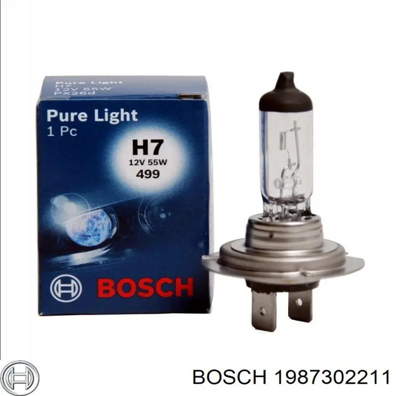 Лампочка плафону освітлення салону/кабіни 1987302211 Bosch