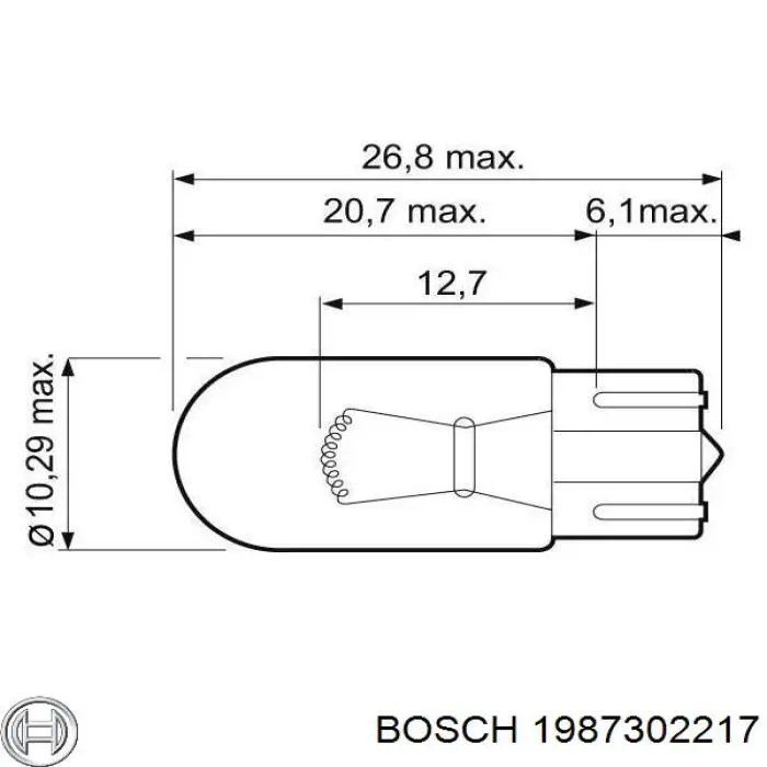 Купить 1987302217 Bosch Лампочка освещения салона