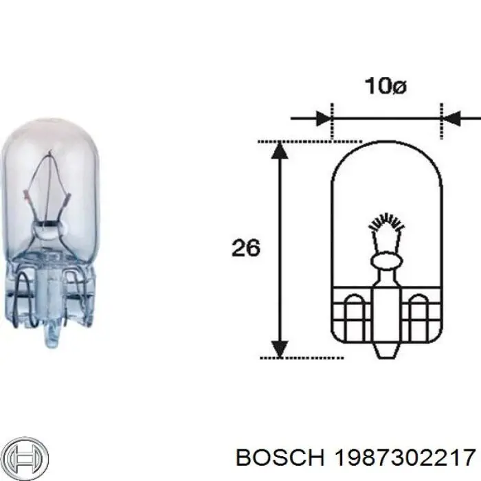 Лампочка плафона освещения салона/кабины Bosch 1987302217 цена, от 0.31 USD