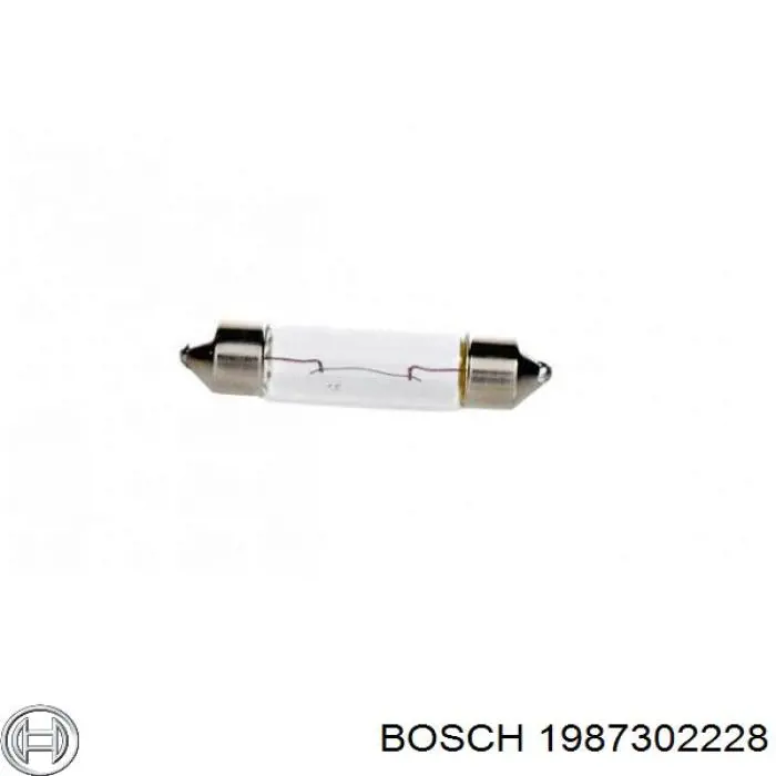 1 987 302 228 Bosch лампочка плафона освещения салона/кабины