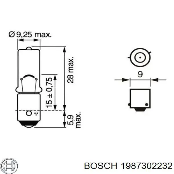 Лампочка 1987302232 Bosch