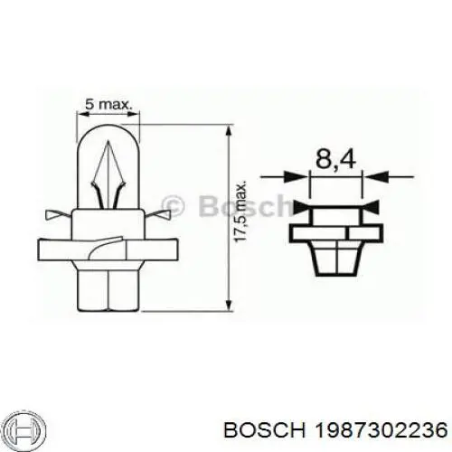 1987302236 Bosch Лампы контрольные