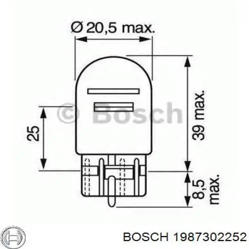 Лампочка накаливания Bosch 1987302252 цена, от 1.61 USD