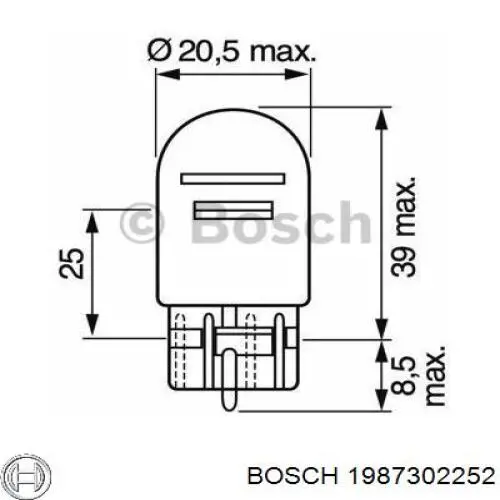 Купить 1987302252 Bosch Лампочка