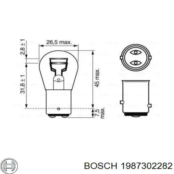 1987302282 Bosch Лампа