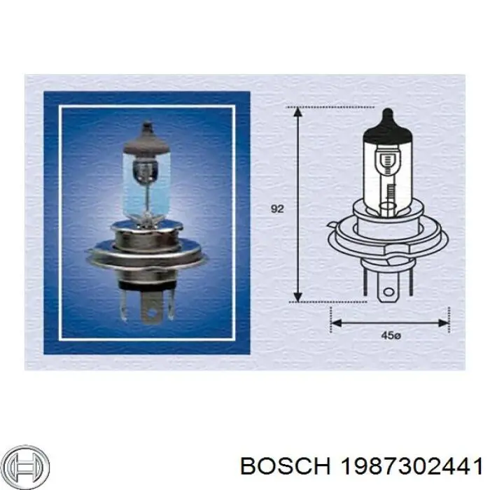 Лампочка галогенная Bosch 1987302441