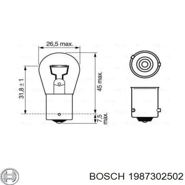 Лампочка Bosch 1987302502