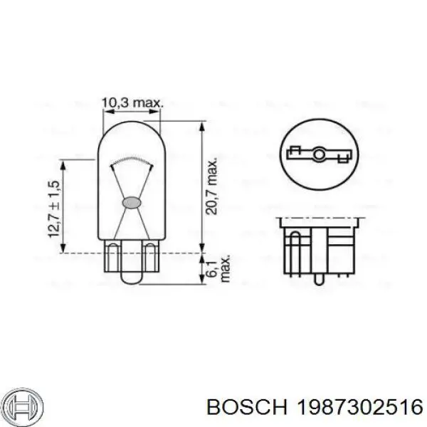 Лампочка 1987302516 Bosch