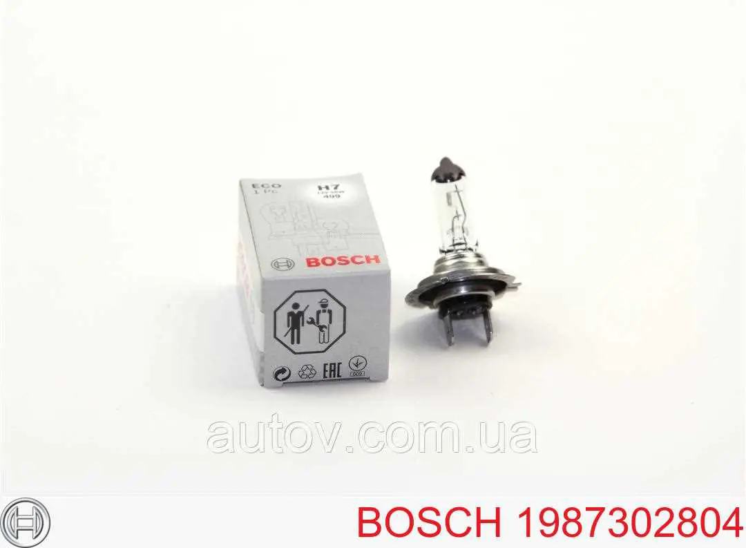 Купить 1987302804 Bosch Лампочка галогенная