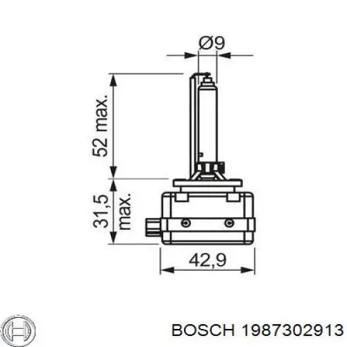 Лампочка ксеноновая 1987302913 Bosch