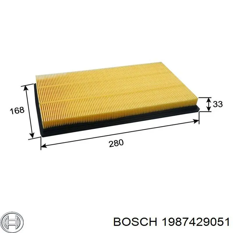 Элемент воздушного фильтра Bosch 1987429051 цена, от 6.30 USD