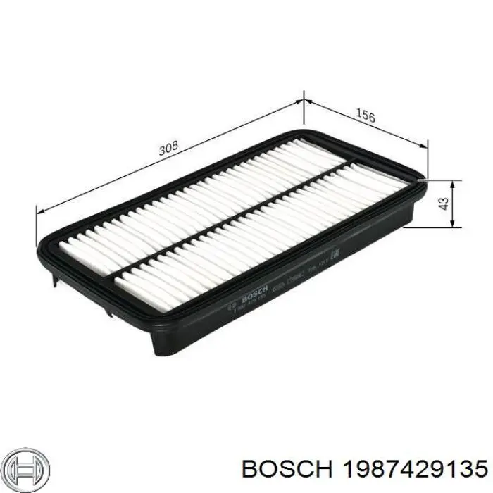 Элемент воздушного фильтра Bosch 1987429135 цена, от 5.29 USD