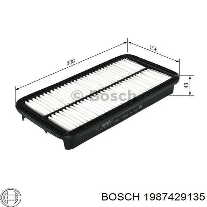 Фільтр повітряний 1987429135 Bosch