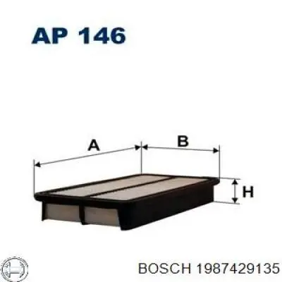 1987429135 Bosch Воздушный фильтр двигателя