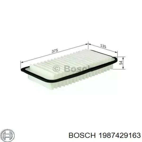 Элемент воздушного фильтра Bosch 1987429163 цена, от 6.88 USD