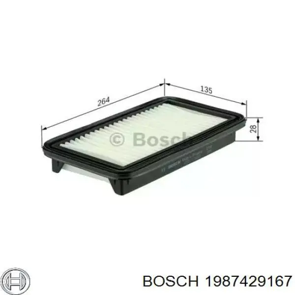 1987429167 Bosch воздушный фильтр