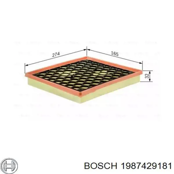 Воздушный фильтр 1987429181 Bosch