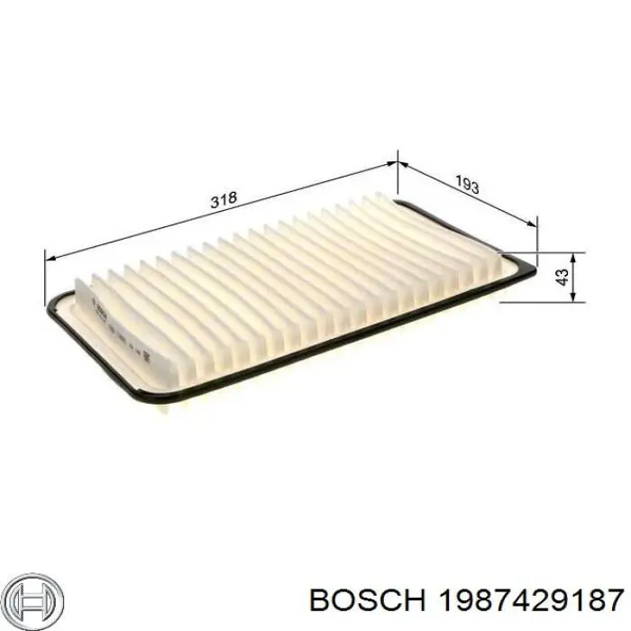 Фильтр воздушный Bosch 1987429187
