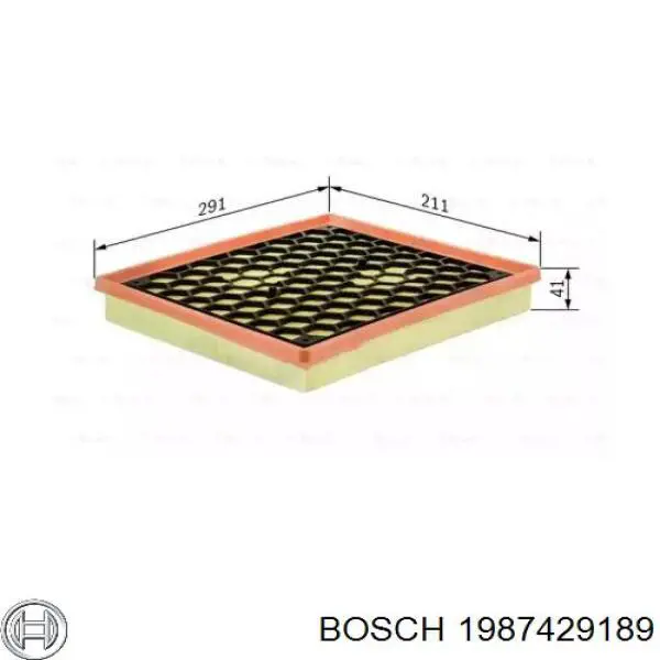Filtro de aire 1987429189 Bosch