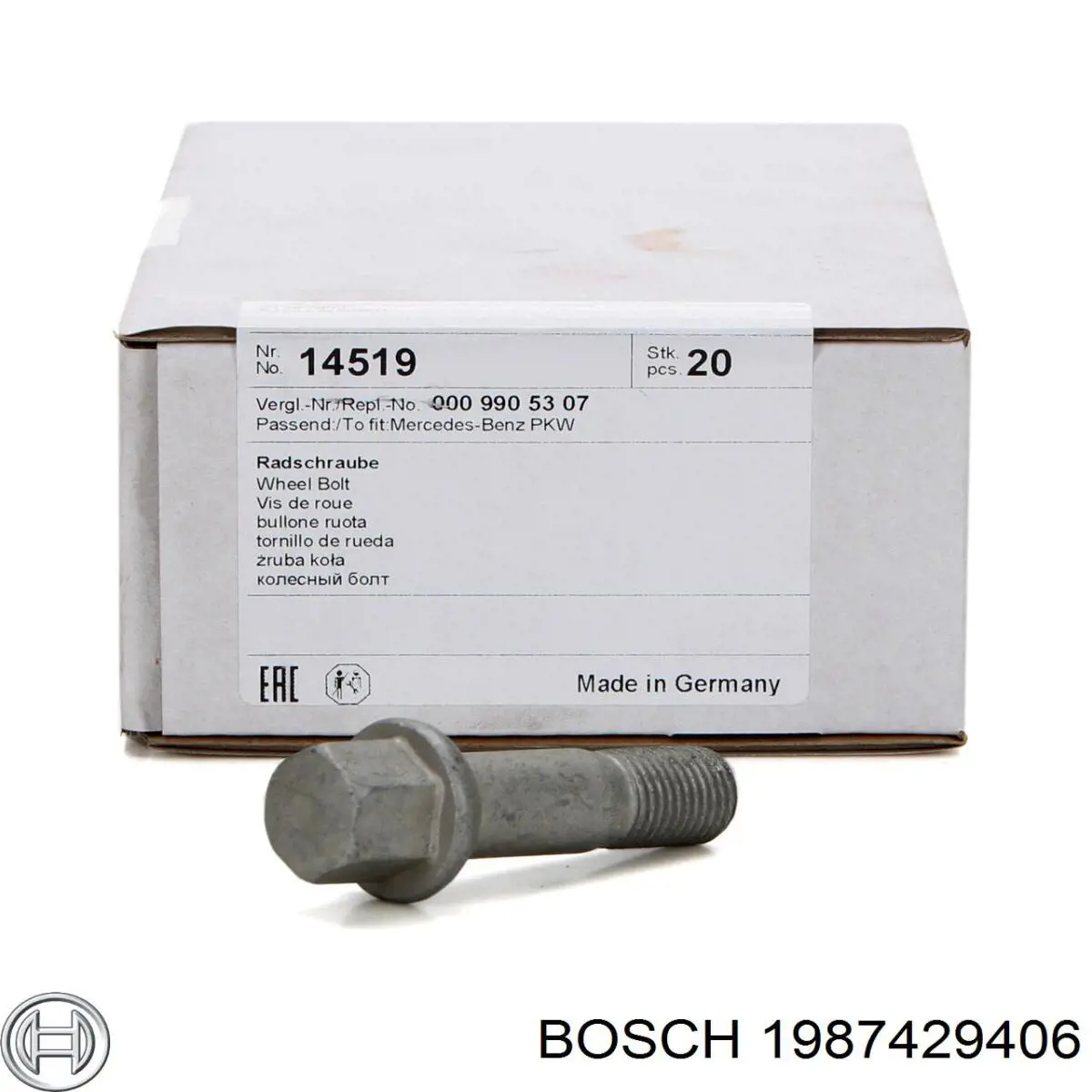 1987429406 Bosch Воздушный фильтр двигателя