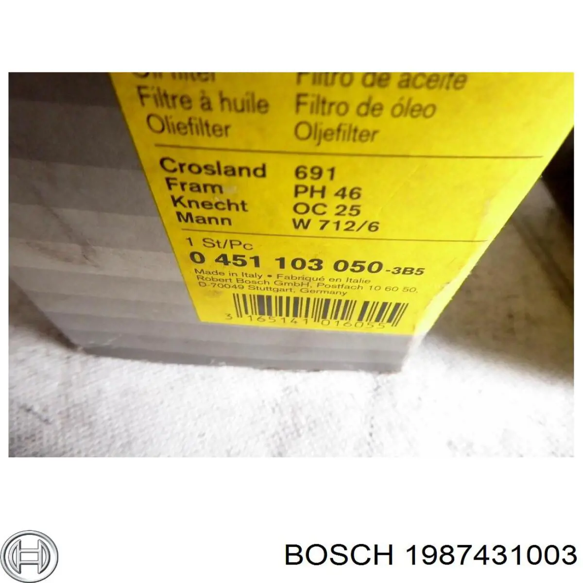 Фильтр салона 1987431003 Bosch