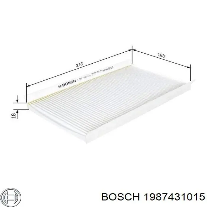 Фильтр салона 1987431015 Bosch