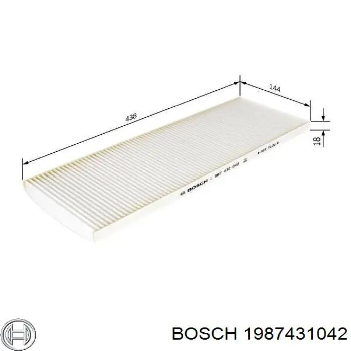 1987431042 Bosch Внутрисалонный фильтр