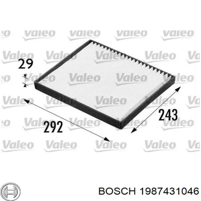 1987431046 Bosch фильтр салона