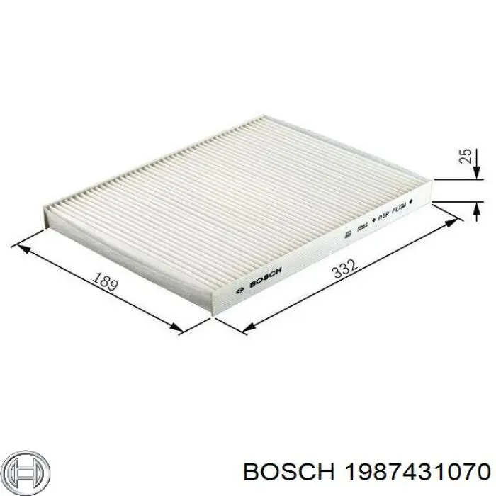 1987431070 Bosch фильтр салона
