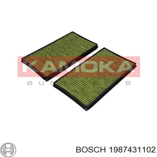 Купить 1987431102 Bosch Фильтр салона угольный