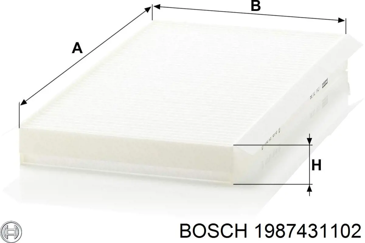 Воздушный фильтр салона Bosch 1987431102
