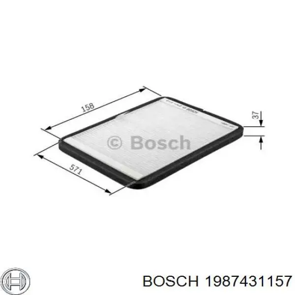 1987431157 Bosch фильтр салона